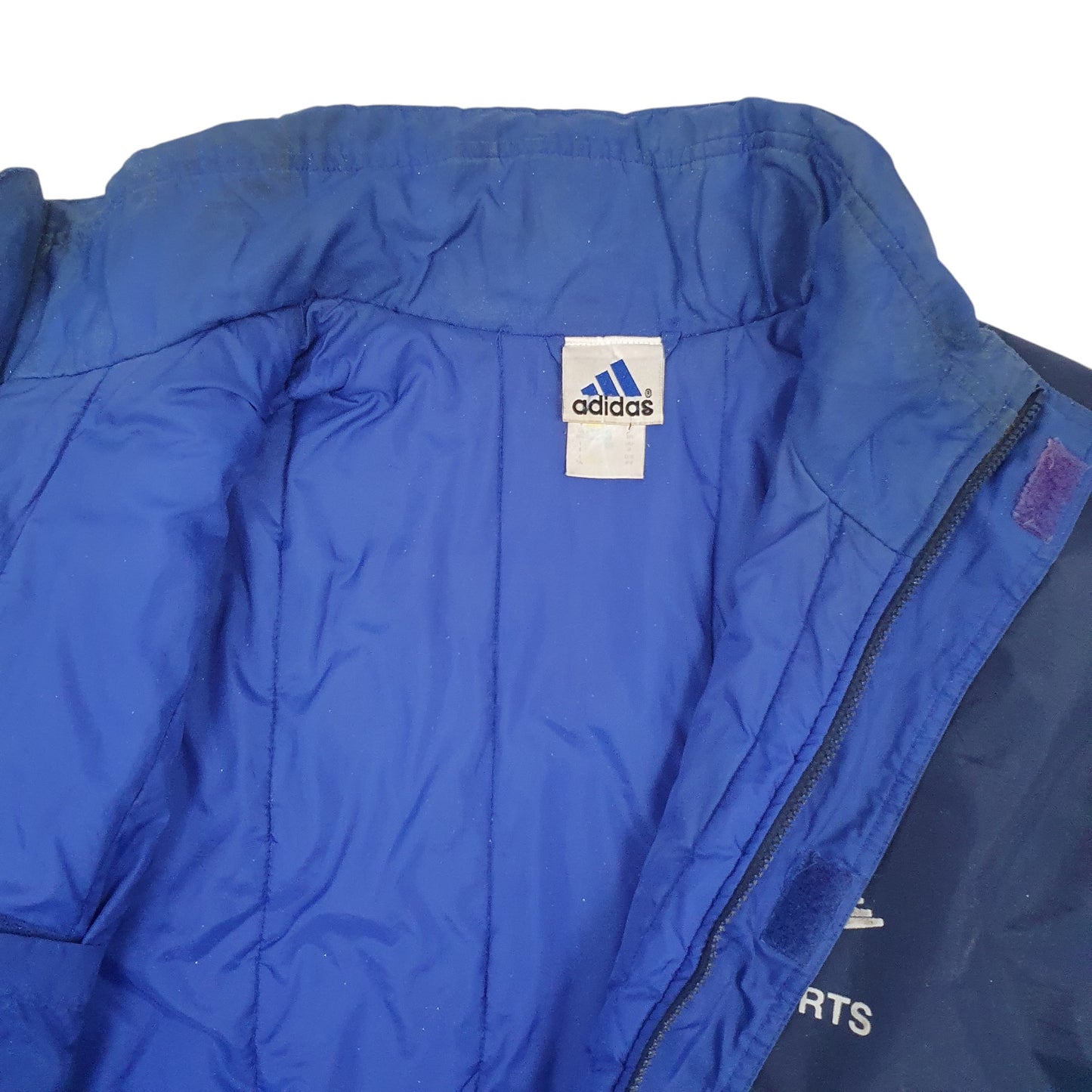Mens Blue Adidas Vintage  Coat