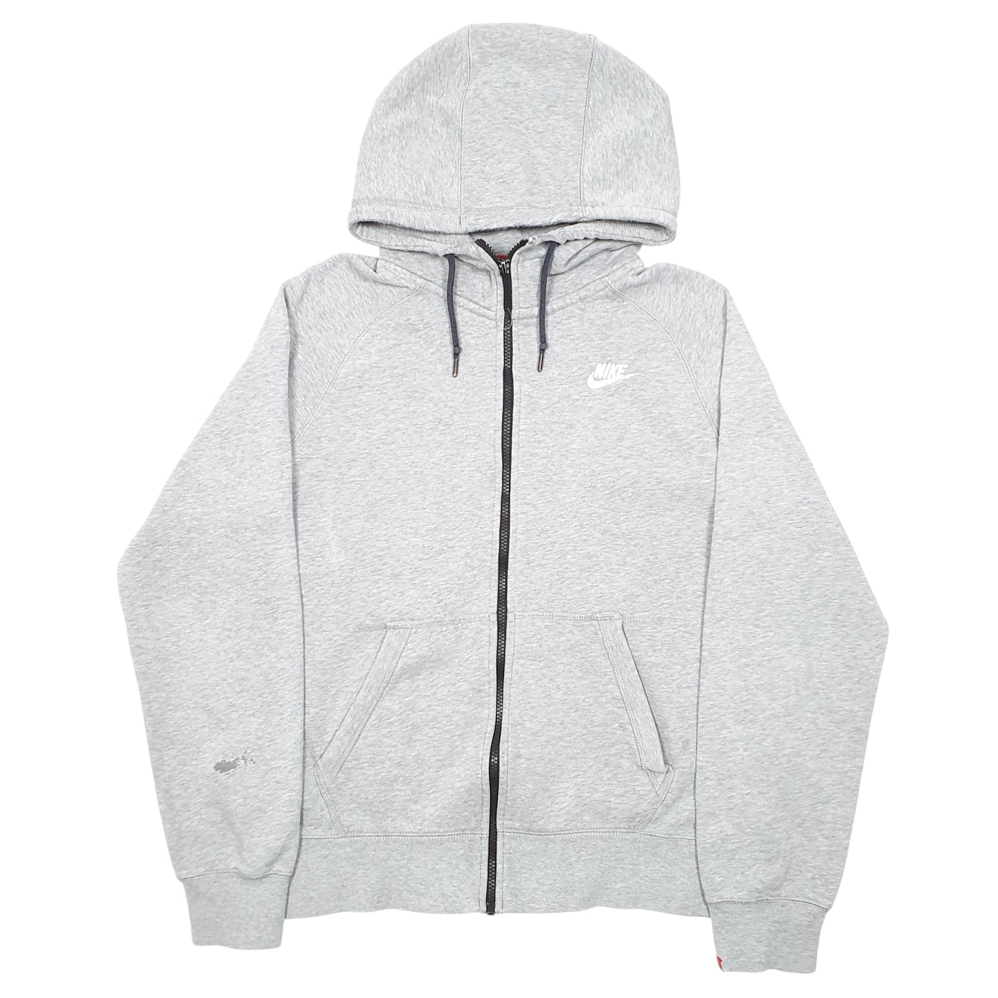 Mens Grey Nike Hoodie Full Zip Jumper