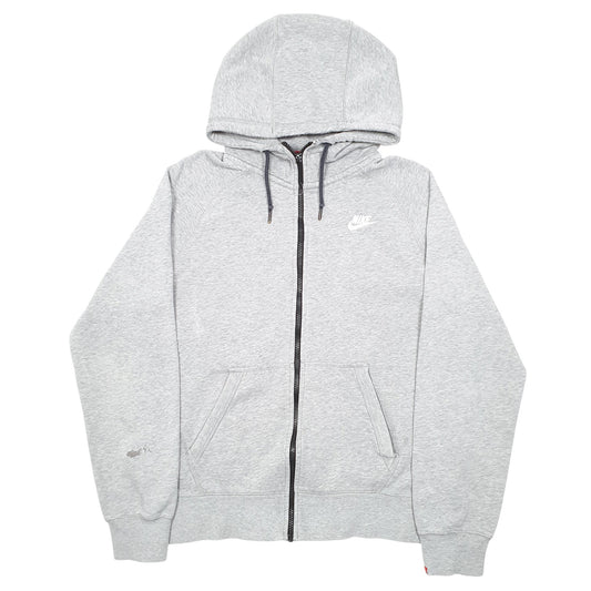 Mens Grey Nike Hoodie Full Zip Jumper