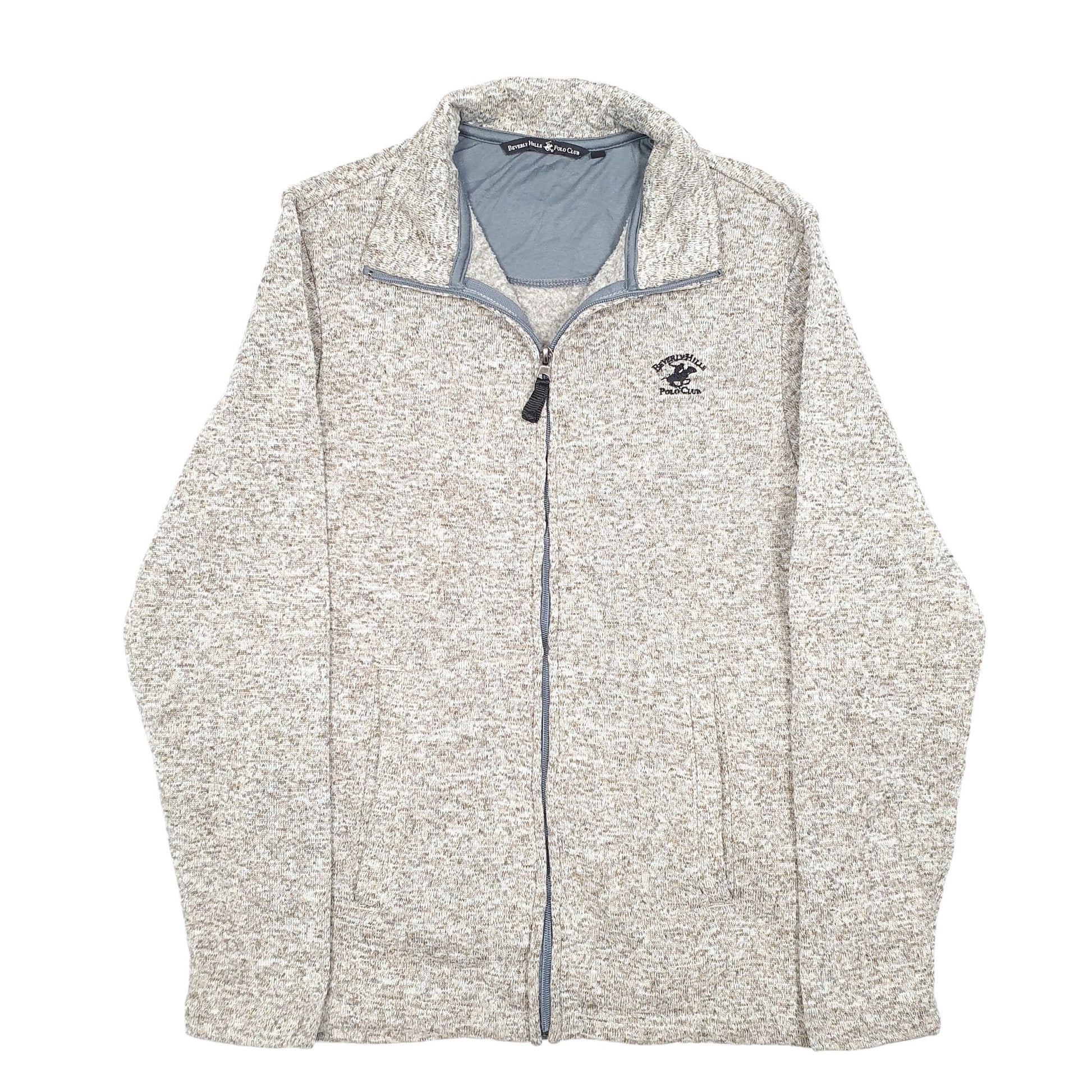Womens Beige Beverly Hills Polo Club Hiking Camping Full Zip Jumper