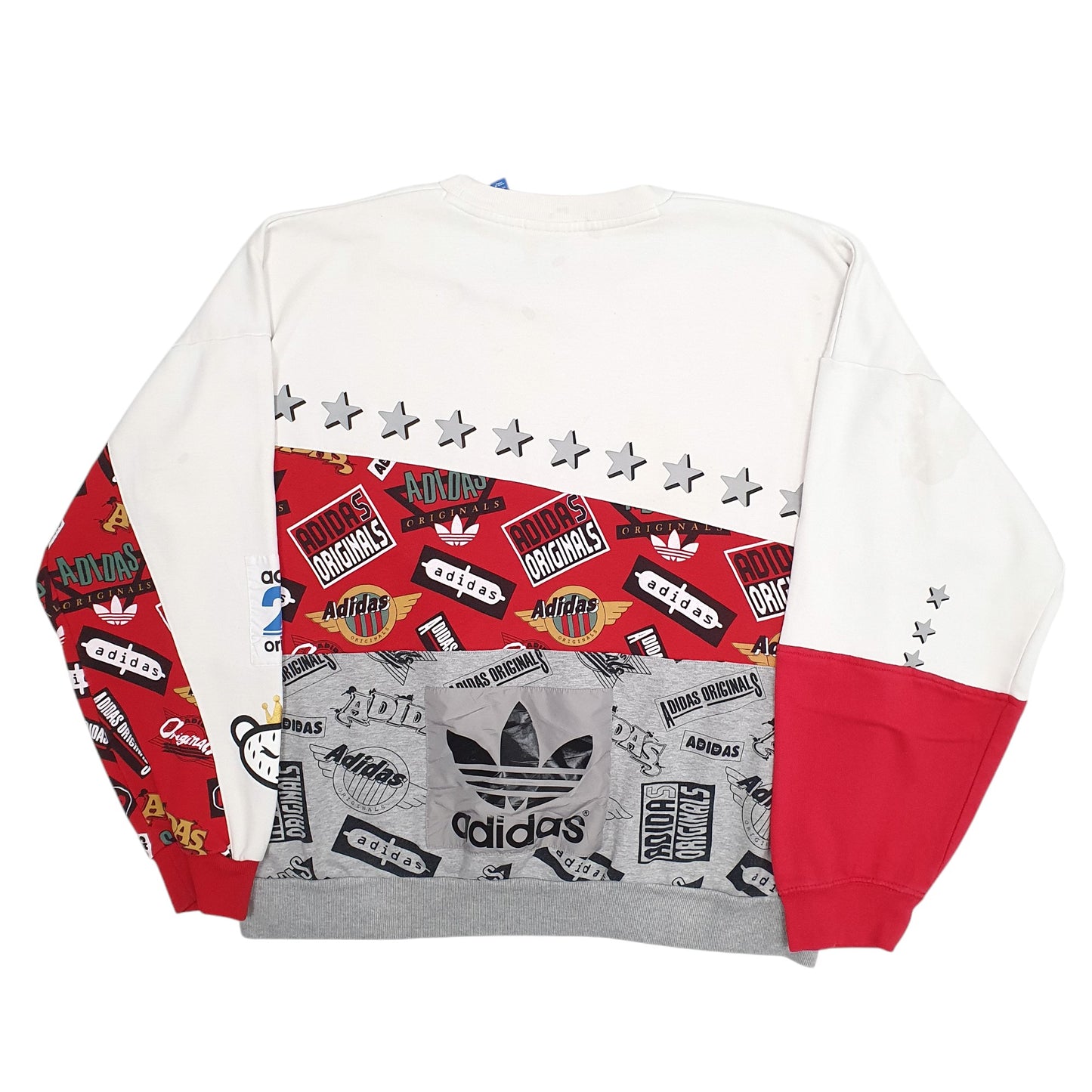 Mens White Adidas Originals X Nigo Collab Crewneck Jumper