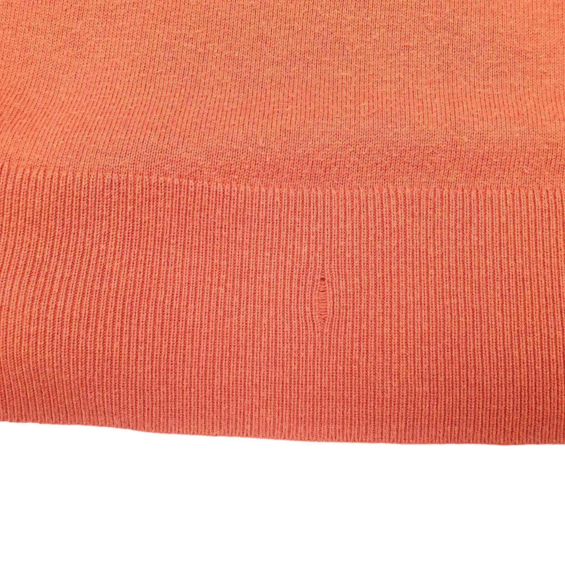 Mens Orange Tommy Hilfiger Knit Sweater Crewneck Jumper