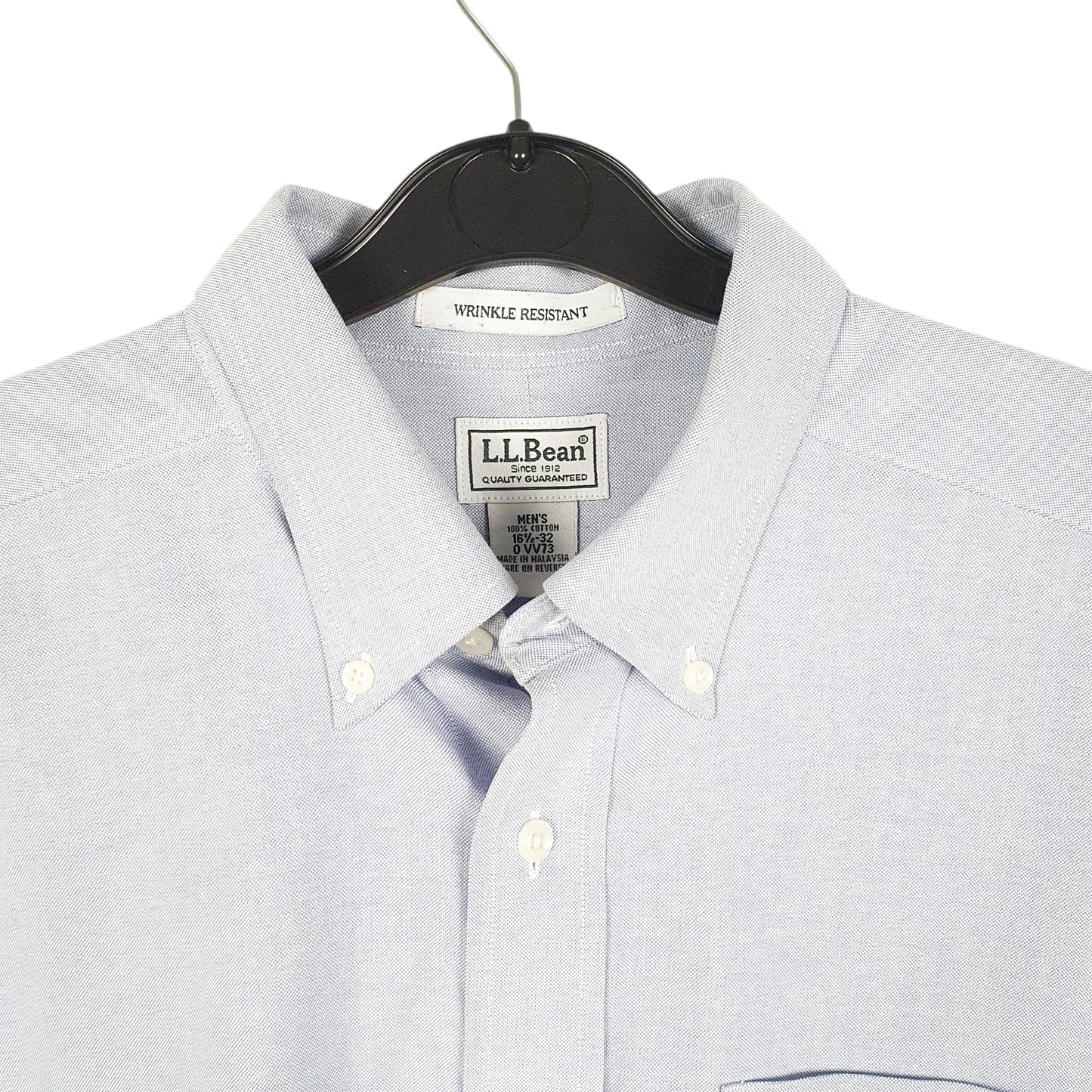Mens Blue L.L.Bean Oxford Long Sleeve Shirt