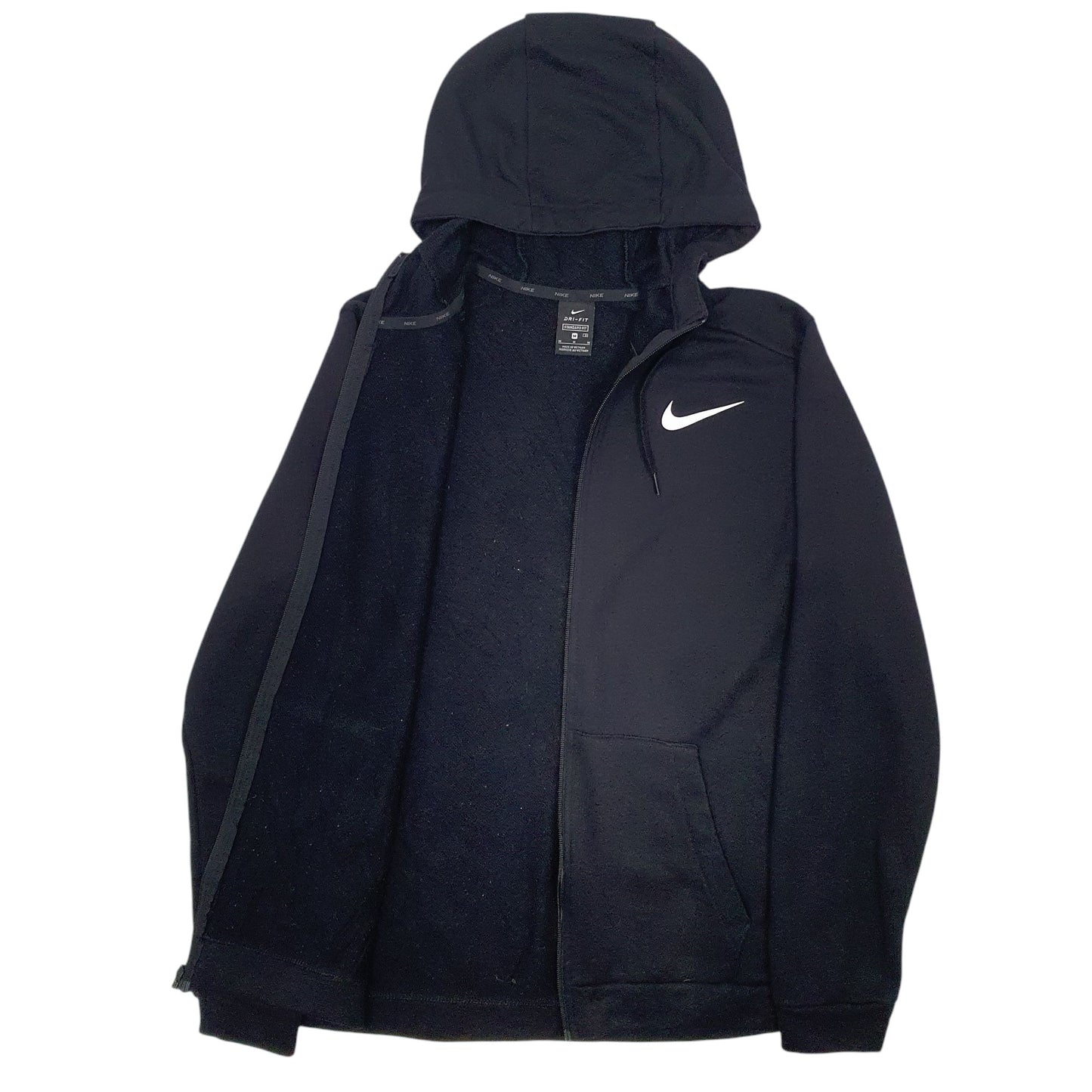 Mens Black Nike Dri-Fit Full Zip Jumper