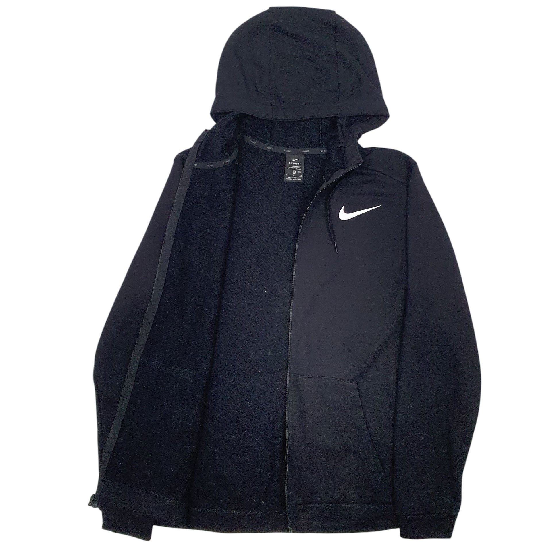 Mens Black Nike Dri-Fit Full Zip Jumper
