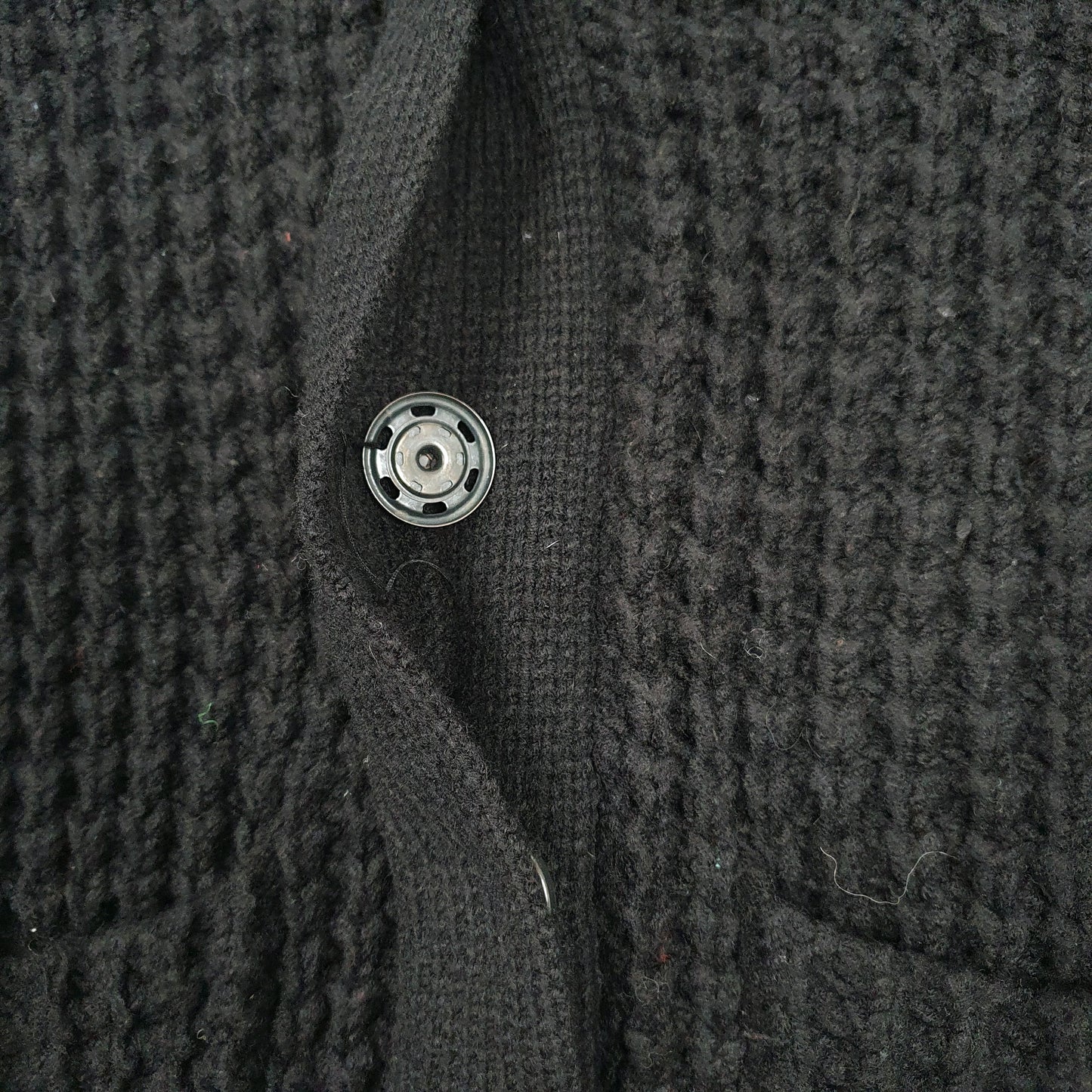 Womens Black French Connection Chunky Knit Cardigan Jumper