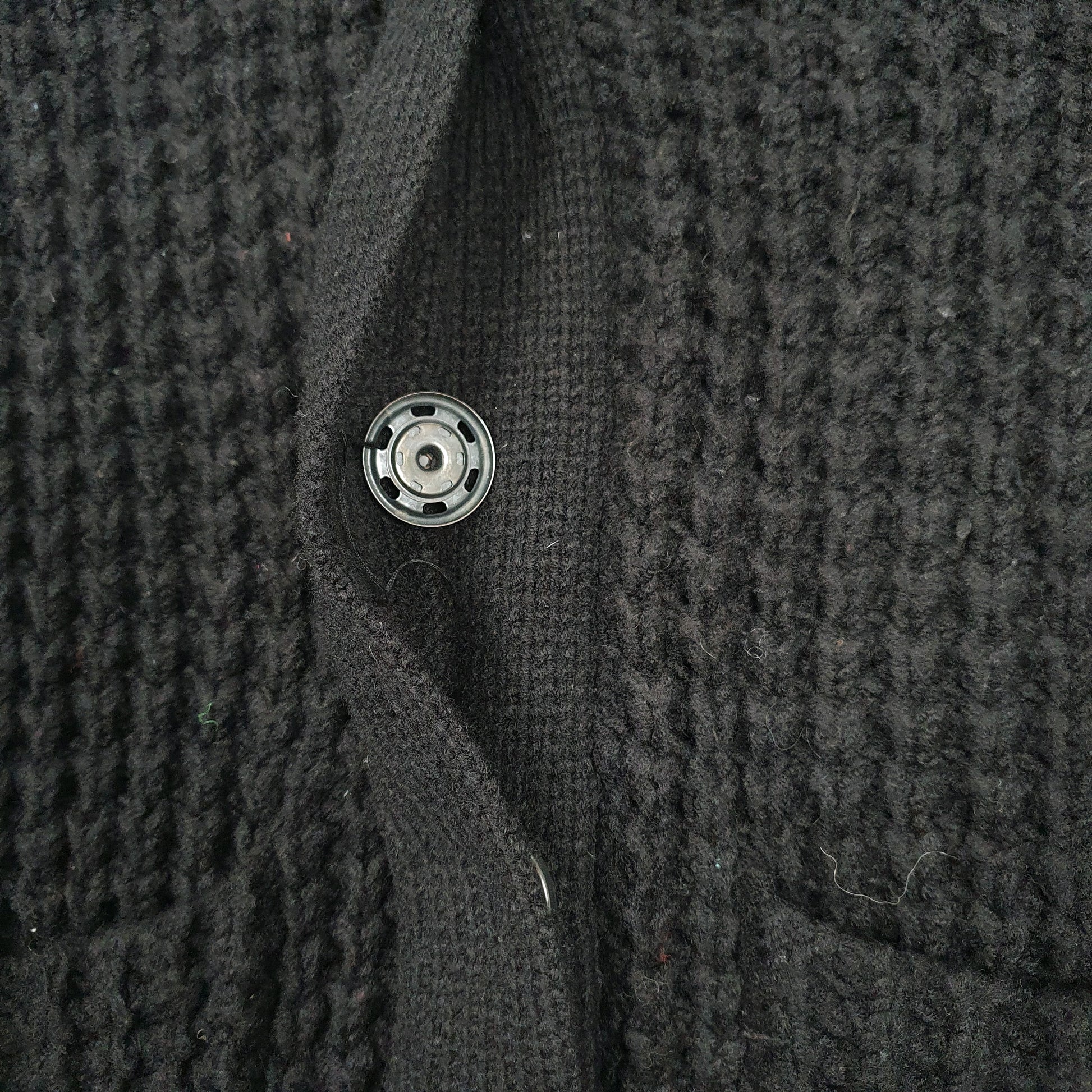 Womens Black French Connection Chunky Knit Cardigan Jumper