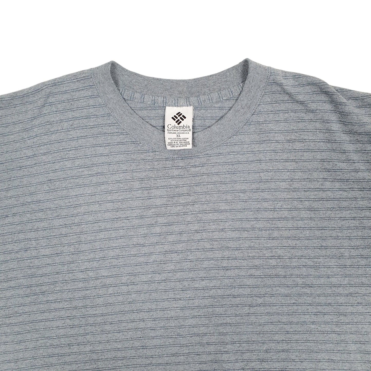 Mens Blue Columbia Sportswear Vintage 90s 00s Short Sleeve T Shirt