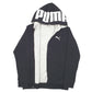 Womens Black Puma Hoodie Fleece Lined Full Zip Jumper