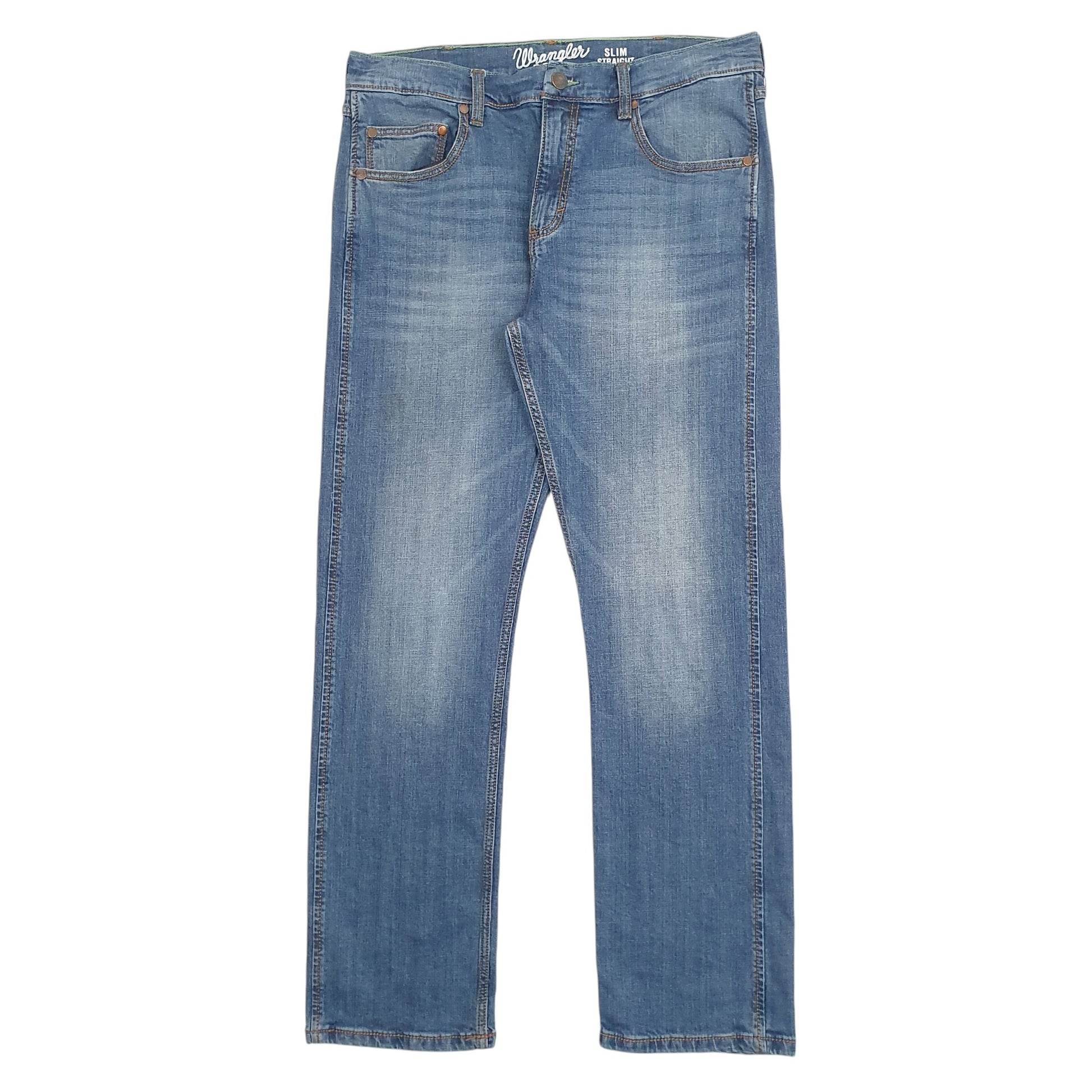 Mens Blue Wrangler Retro Slim JeansW36 L31