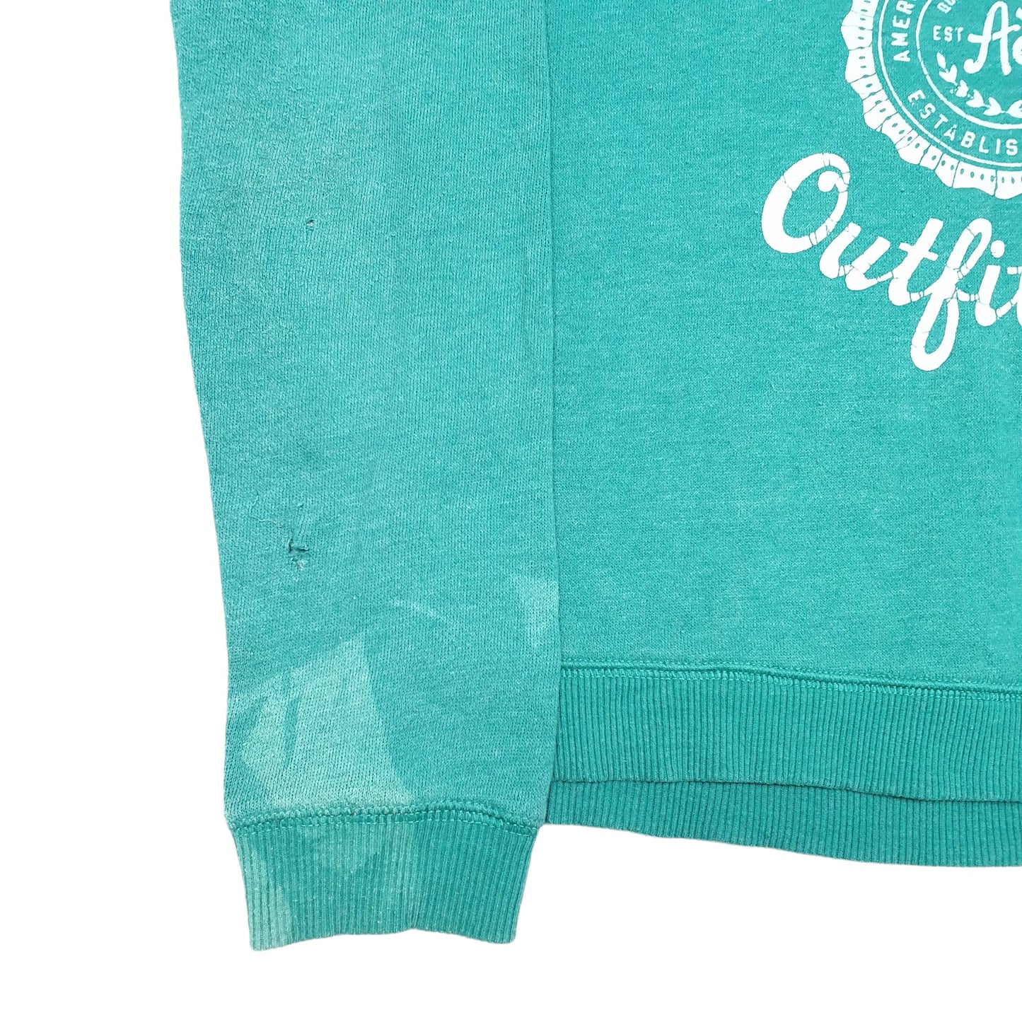 Womens Green American Eagle Outfitters Spellout Script  Raglan Crewneck Jumper