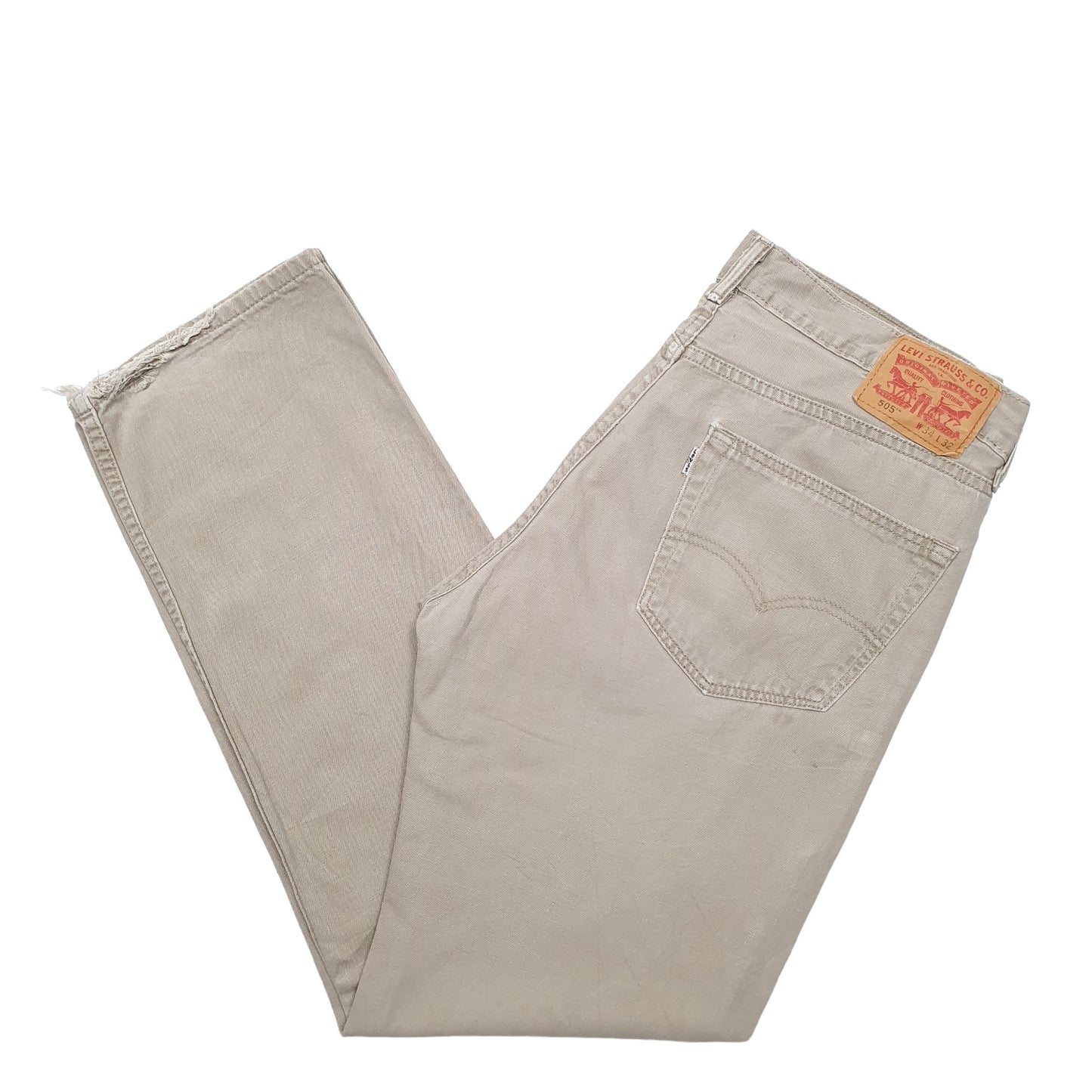 Mens Beige Levis  505 JeansW34 L32