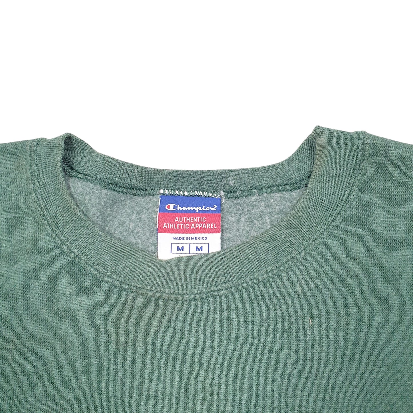 Mens Green Champion  Crewneck Jumper