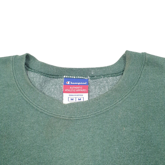 Mens Green Champion  Crewneck Jumper