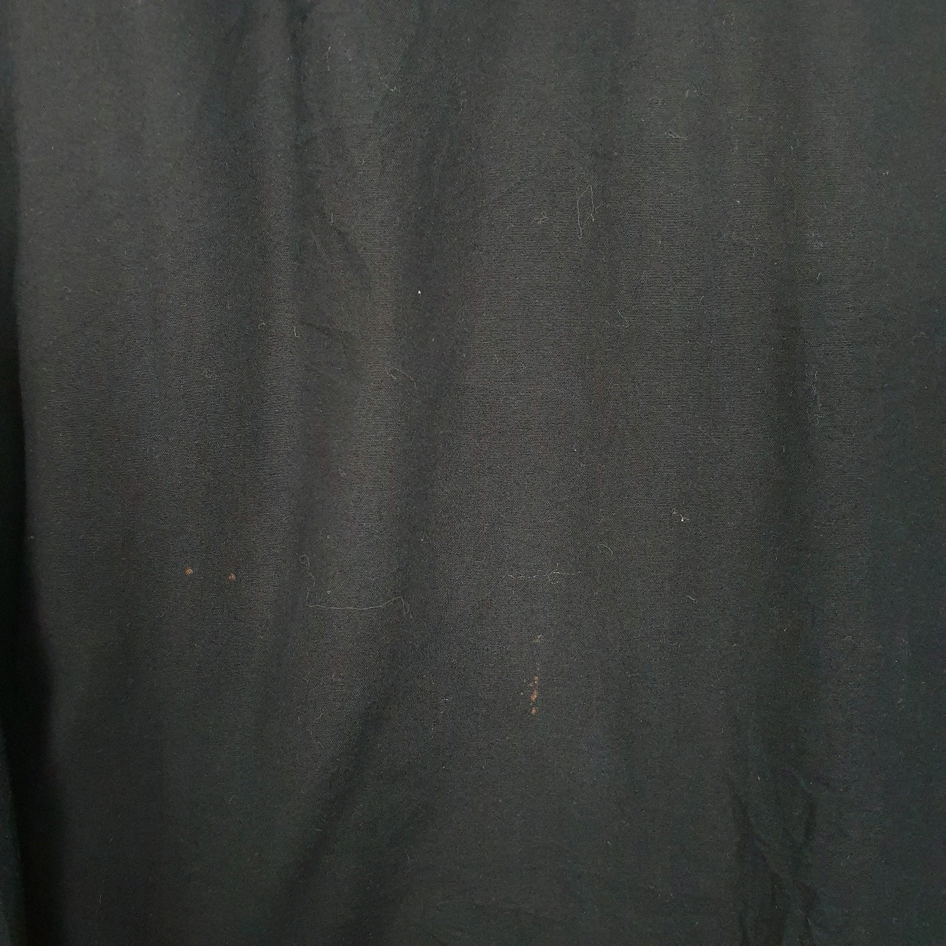 Mens Black Dockers Fitted Long Sleeve Shirt