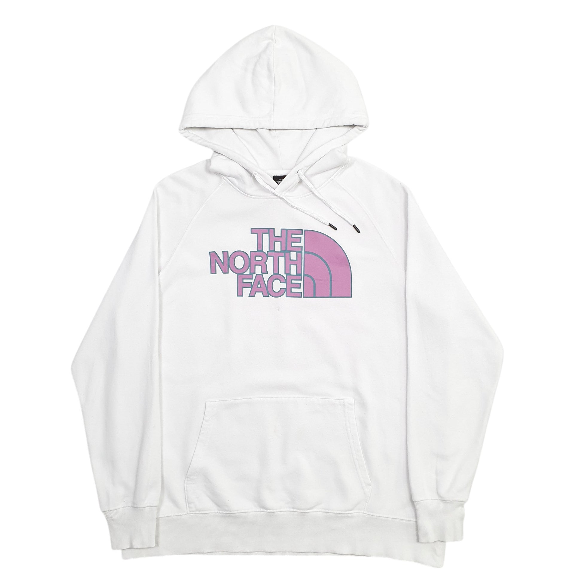 Mens White The North Face Spellout Hoodie Jumper