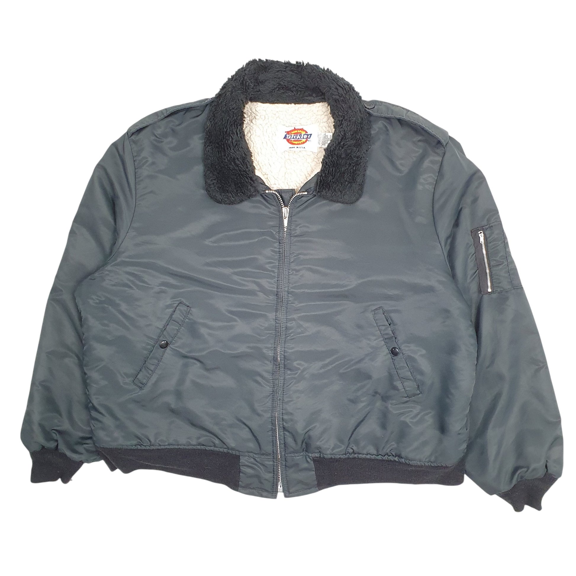 Mens Black Dickies Vintage 1980s B10 Made In USA  Coat