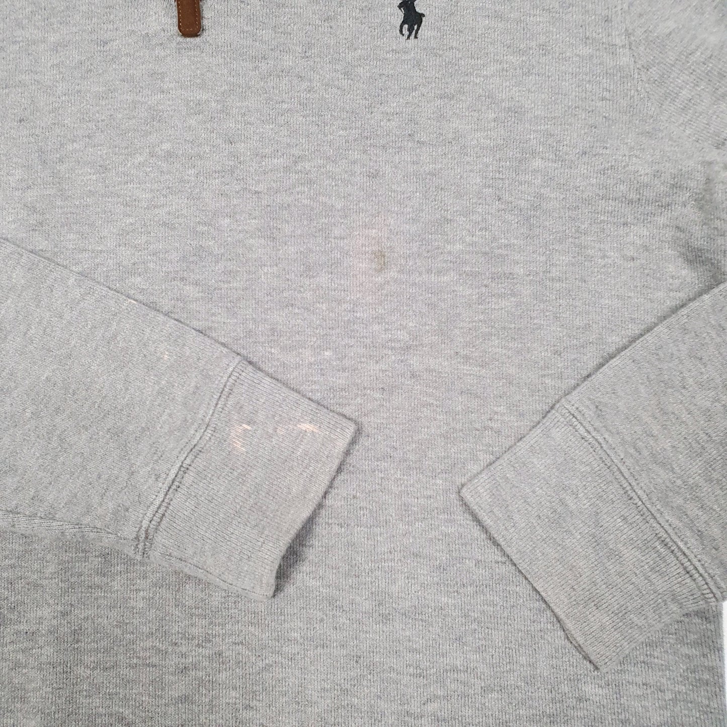 Mens Grey Polo Ralph Lauren  Quarter Zip Jumper