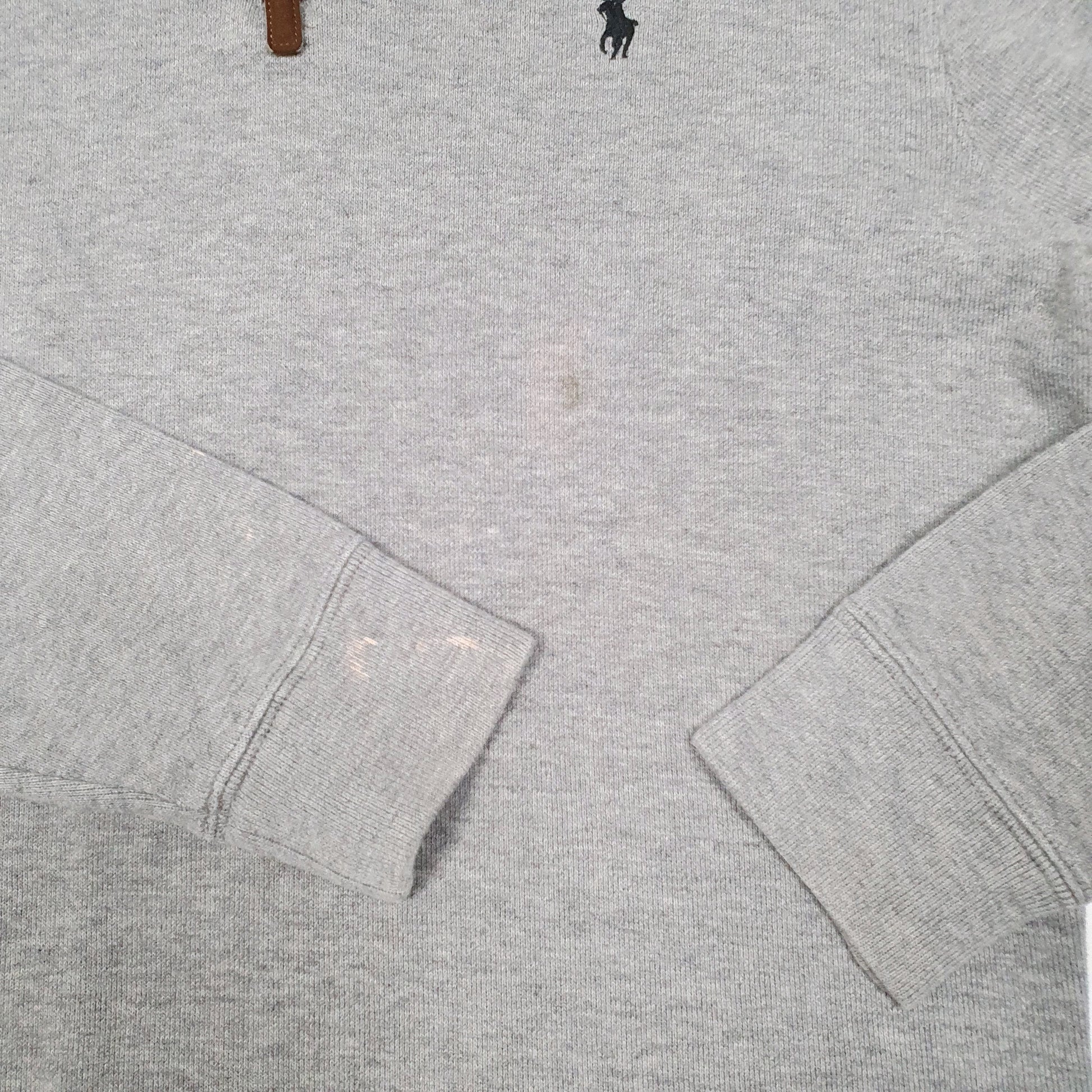 Mens Grey Polo Ralph Lauren  Quarter Zip Jumper