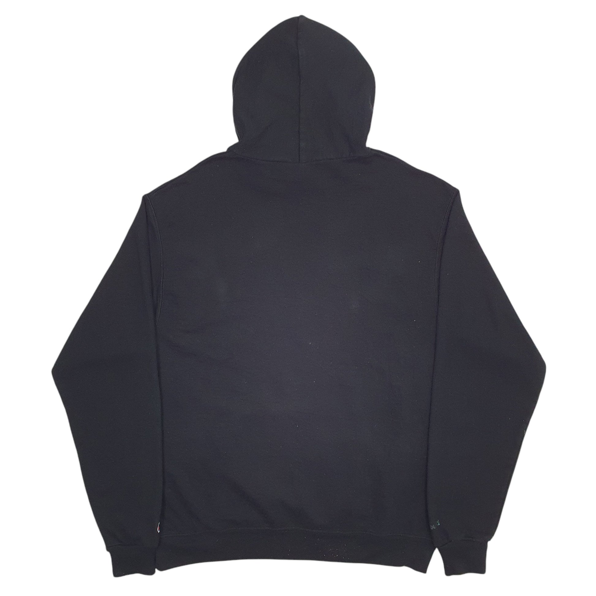 Mens Black Champion Build Spellout Hoodie Jumper