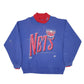 Mens Blue League Leader New Jersey Nets Crewneck Jumper