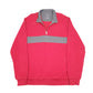 Mens Red Eddie Bauer Tall Sweat Sweater Quarter Zip Jumper