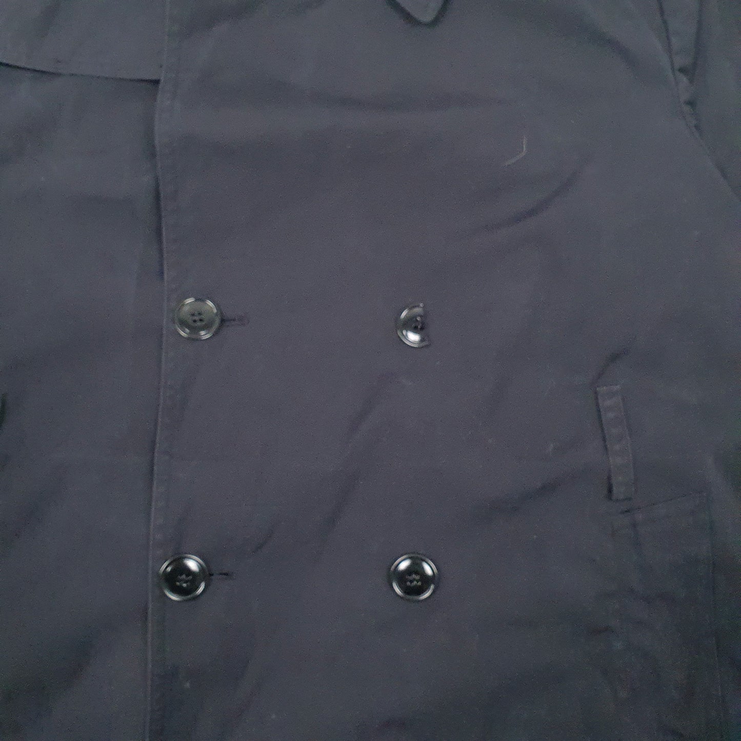 Mens Black American Apparel Military  Coat