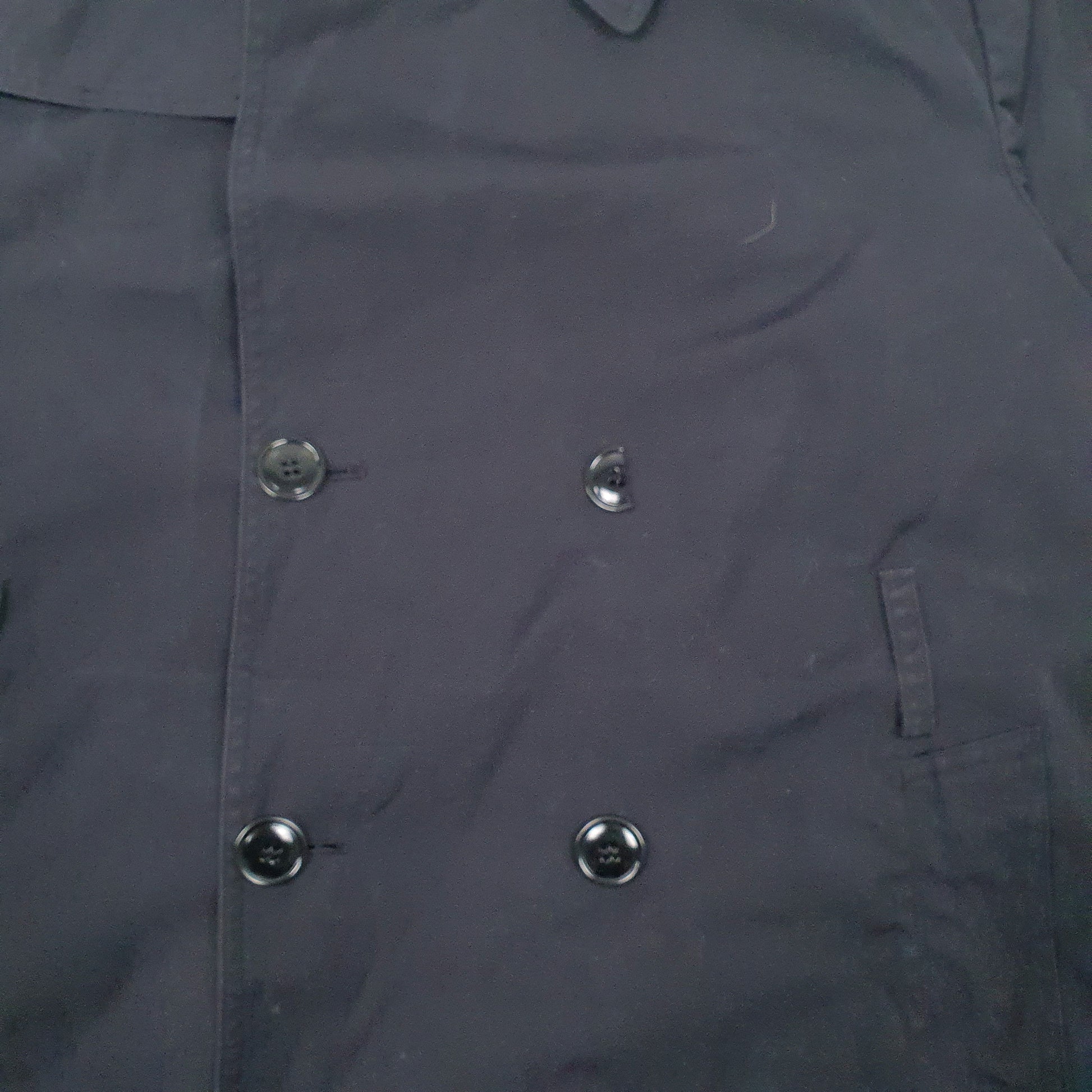 Mens Black American Apparel Military  Coat