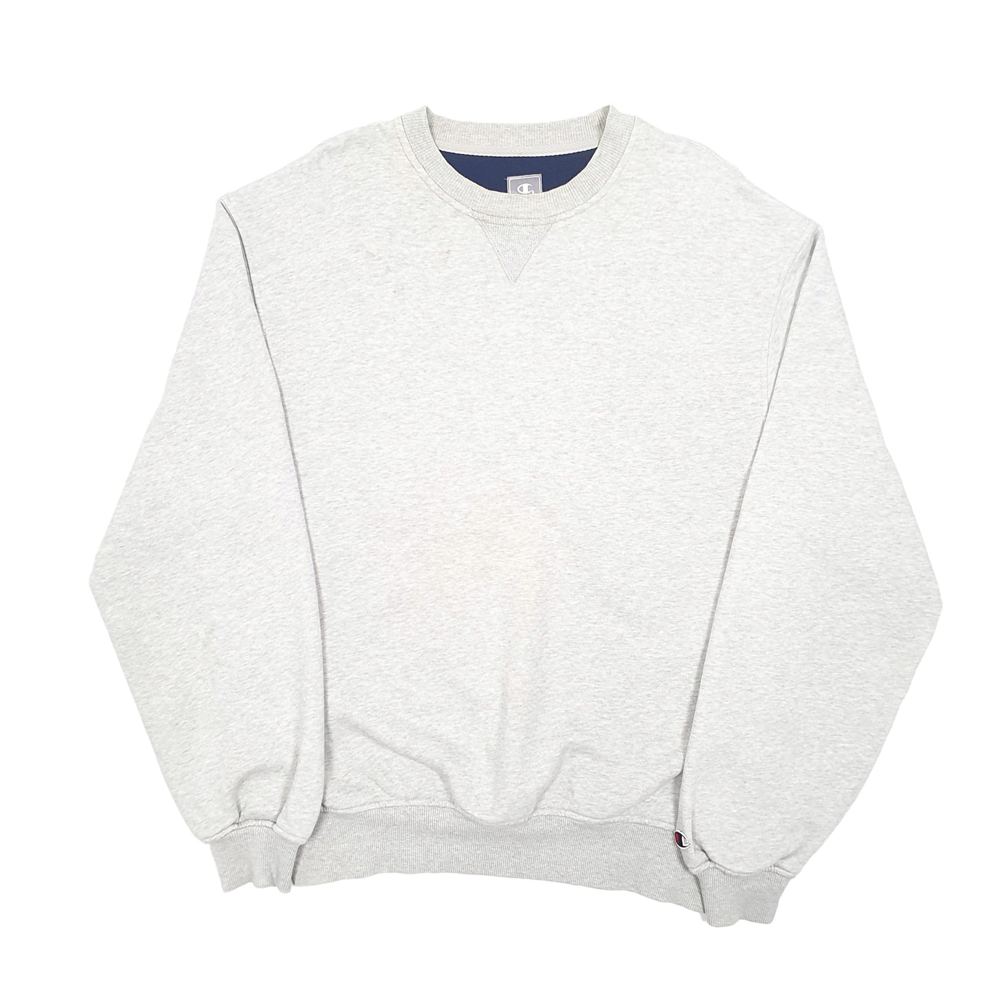 Mens Grey Champion  Crewneck Jumper