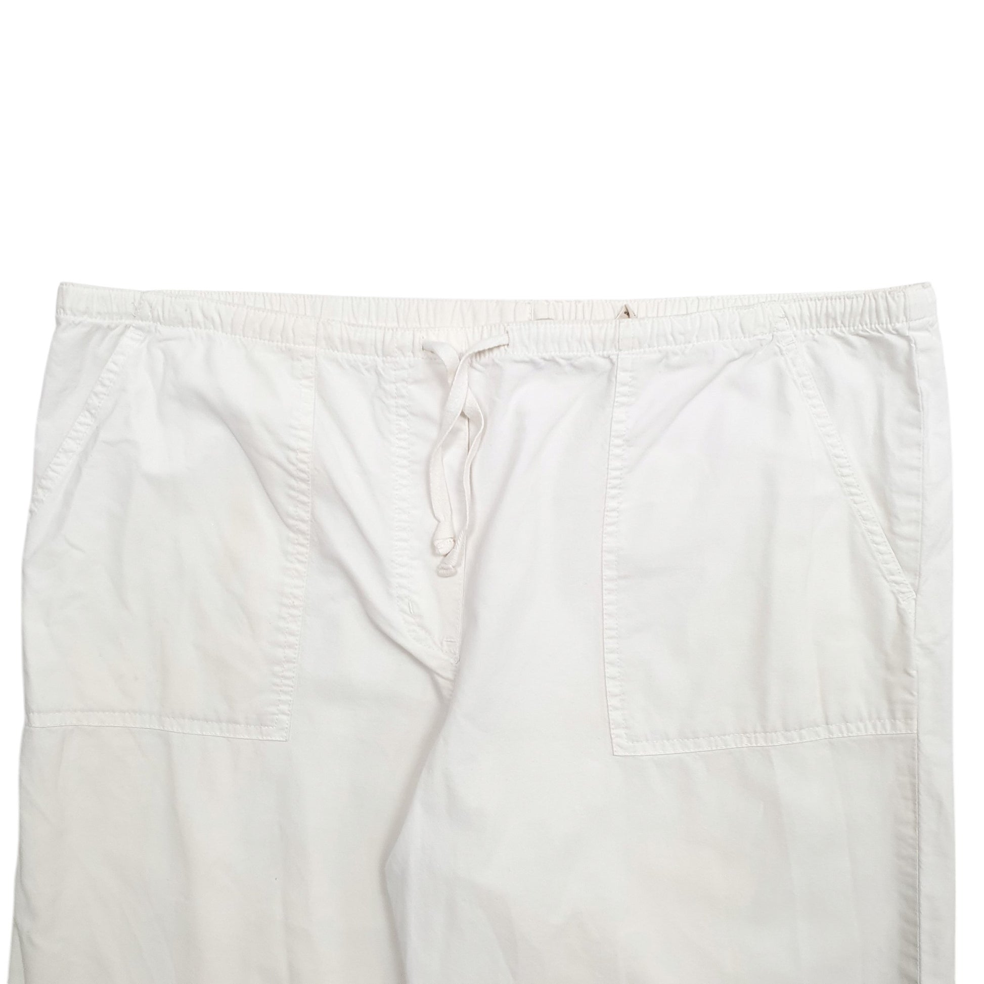 Womens White L.L.Bean  Chino Trousers