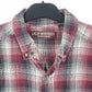 Mens Burgundy Great Northwest Clothing Company Flannel Long Sleeve Shirt