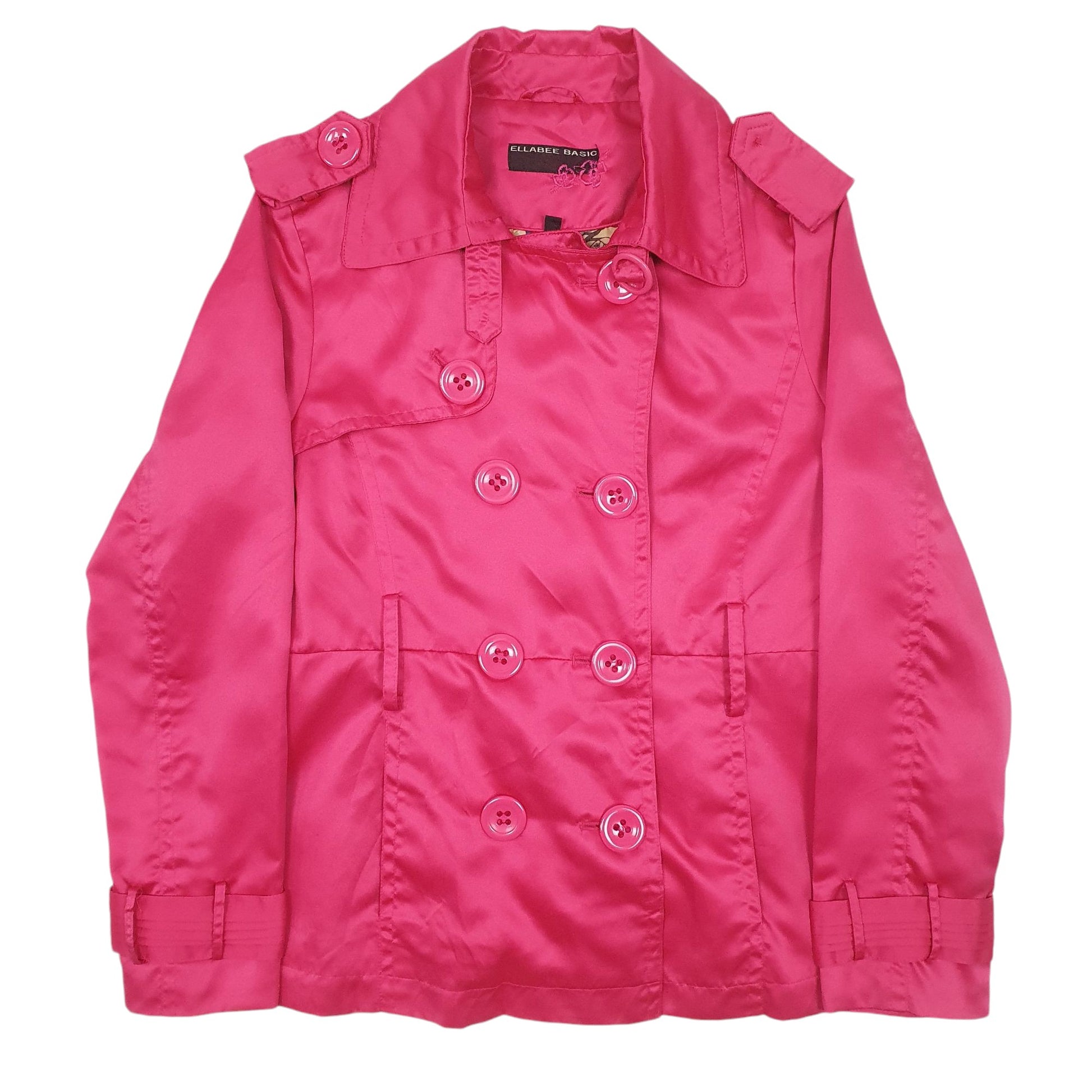 Womens Pink Ellabee Basic   Coat