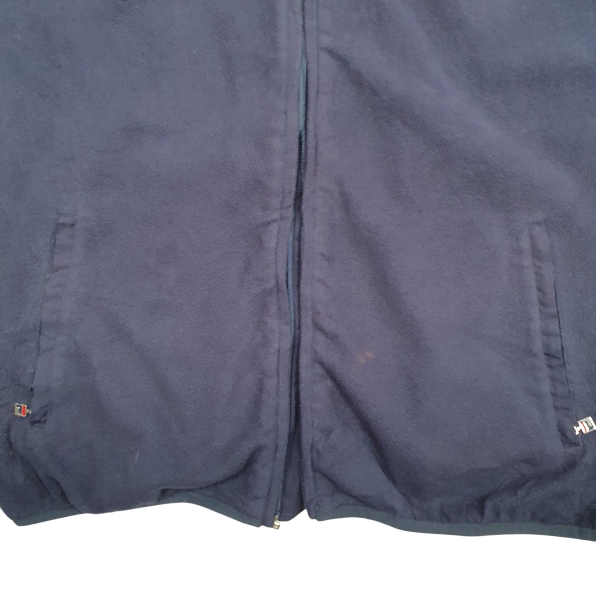 Mens Navy Fila  Crewneck Coat