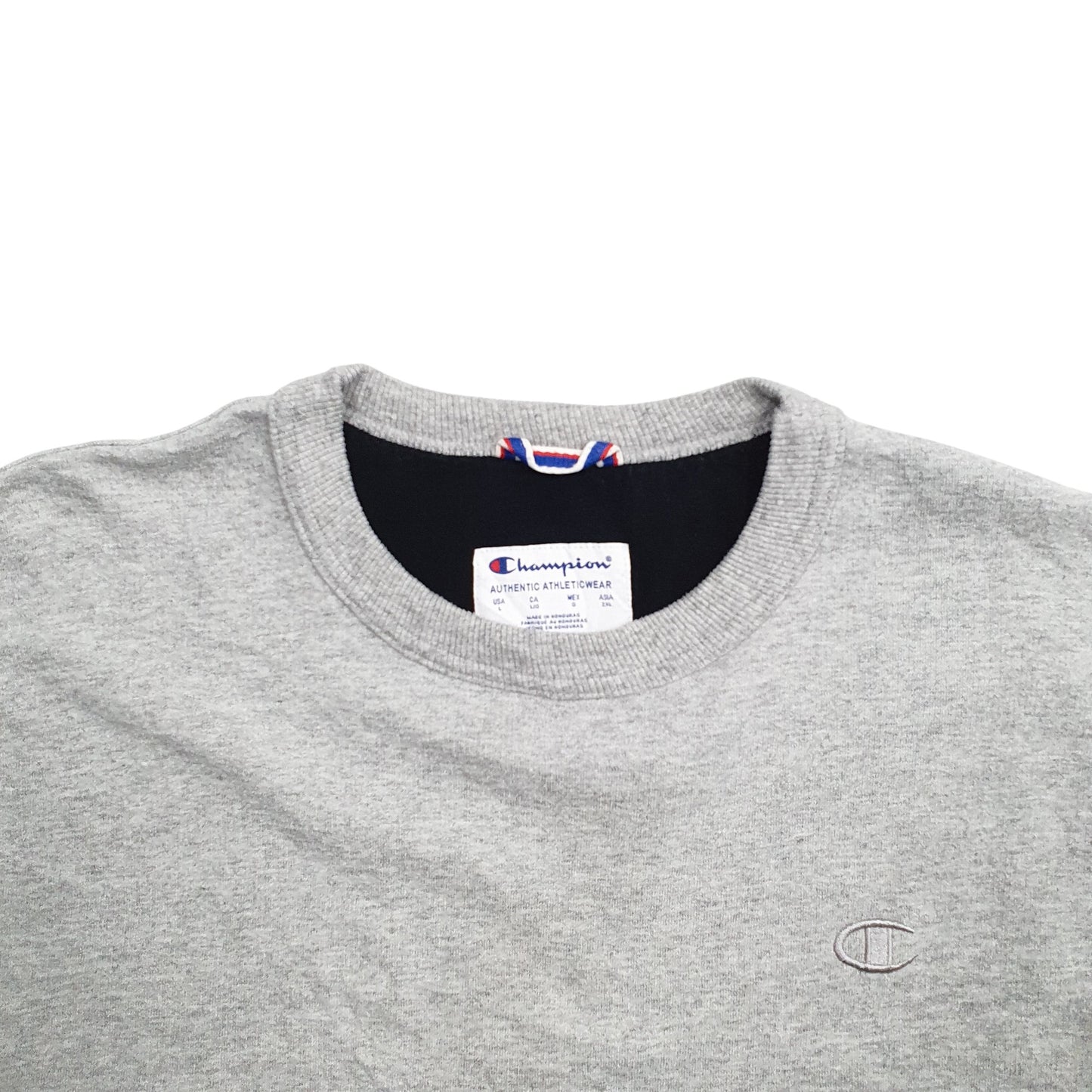 Mens Grey Champion  Crewneck Jumper