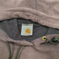 Mens Brown Carhartt Workwear Hoodie Jumper