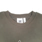 Mens Khaki Adidas Spellout Logo Crewneck Jumper