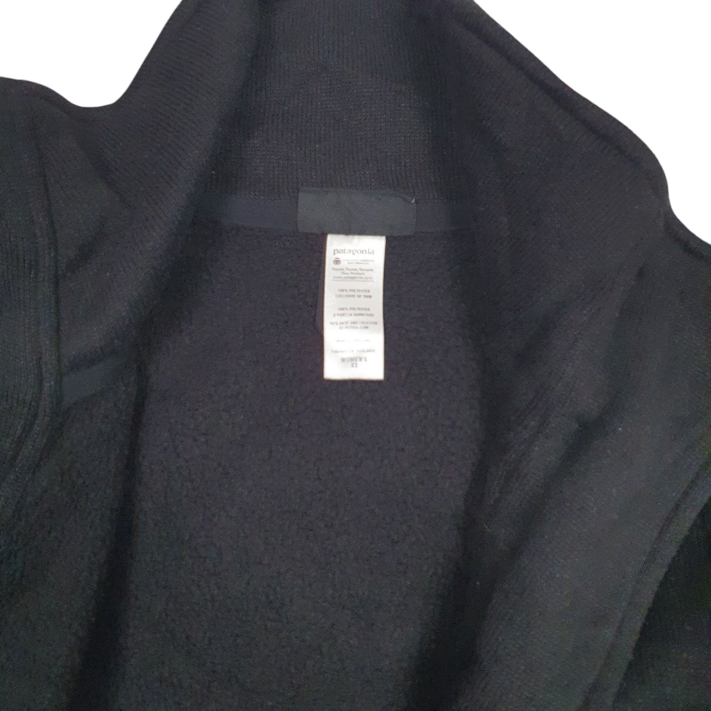 Womens Black Patagonia Better Sweater Hoodie Coat