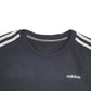 Womens Black Adidas  Crewneck Jumper