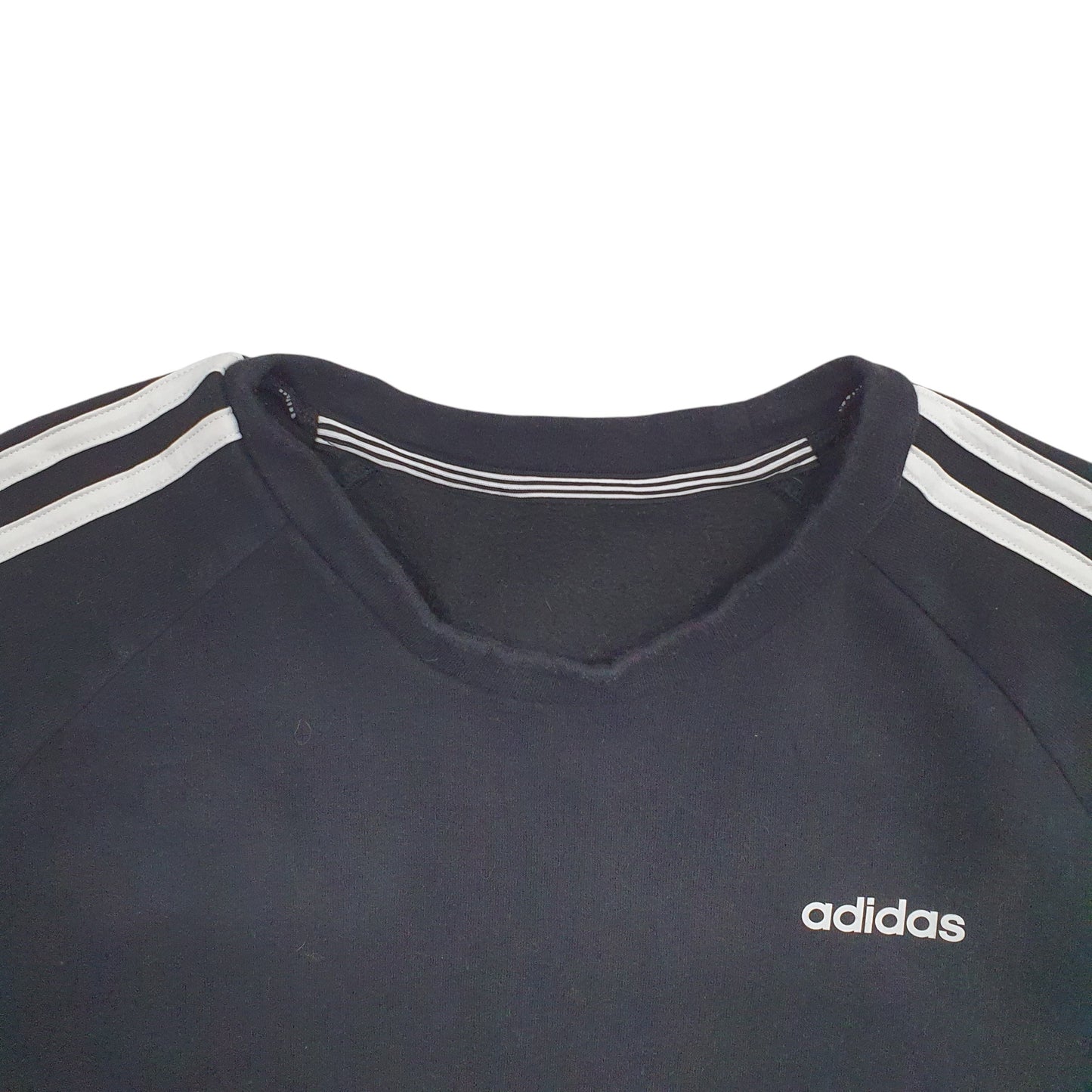 Womens Black Adidas  Crewneck Jumper