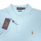 Mens Blue Polo Ralph Lauren Pima Soft Touch Short Sleeve Polo Shirt
