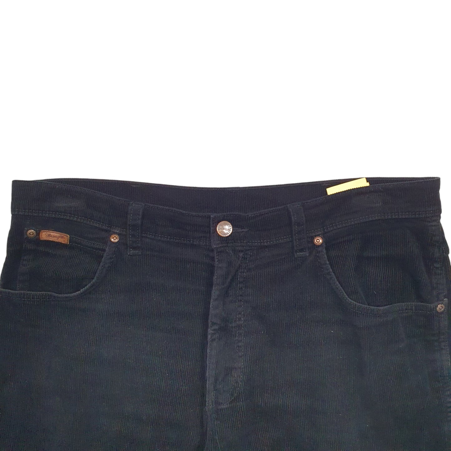 Mens Black Wrangler  Corduroy Trousers