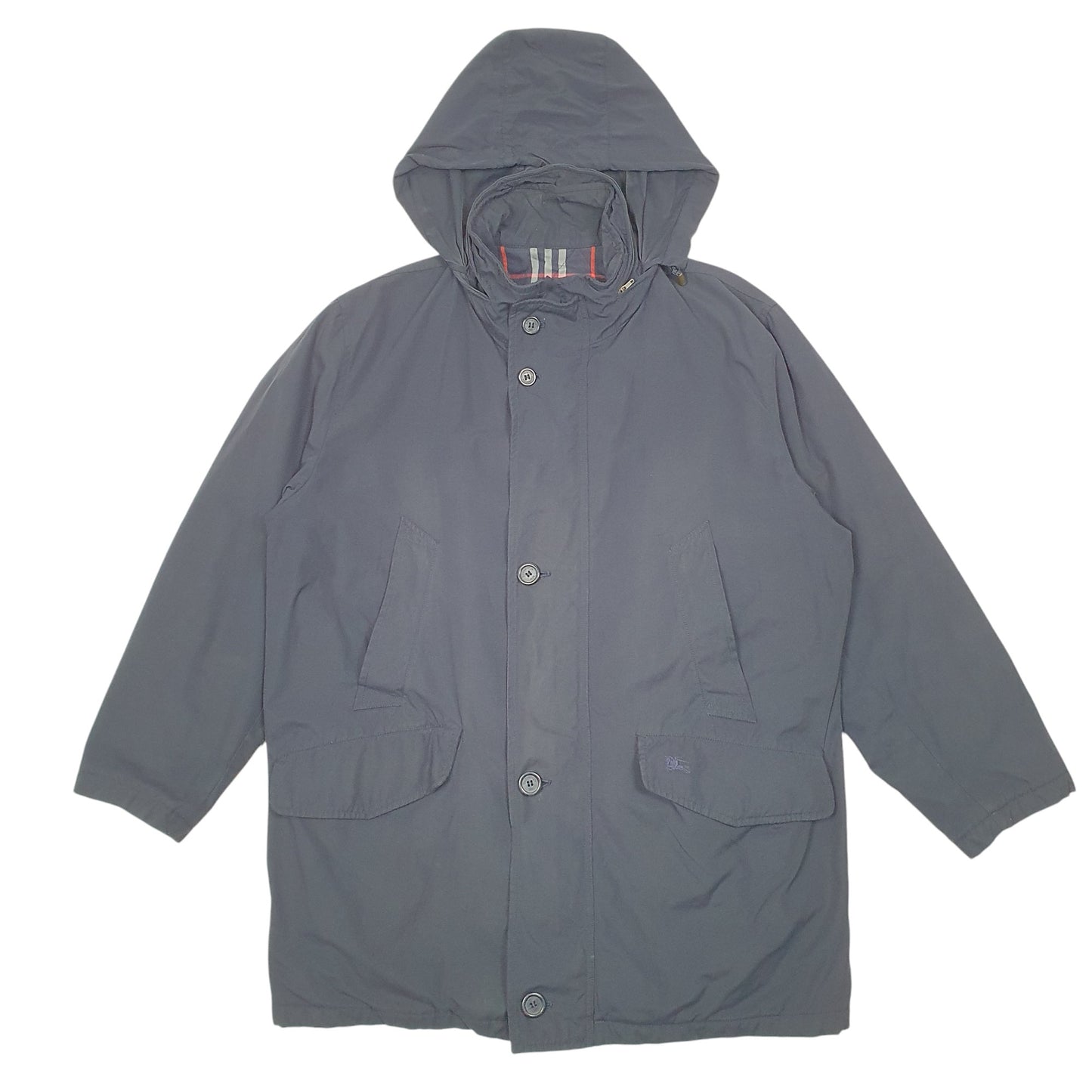 Mens Navy Burberry Look San Sebastian  Coat