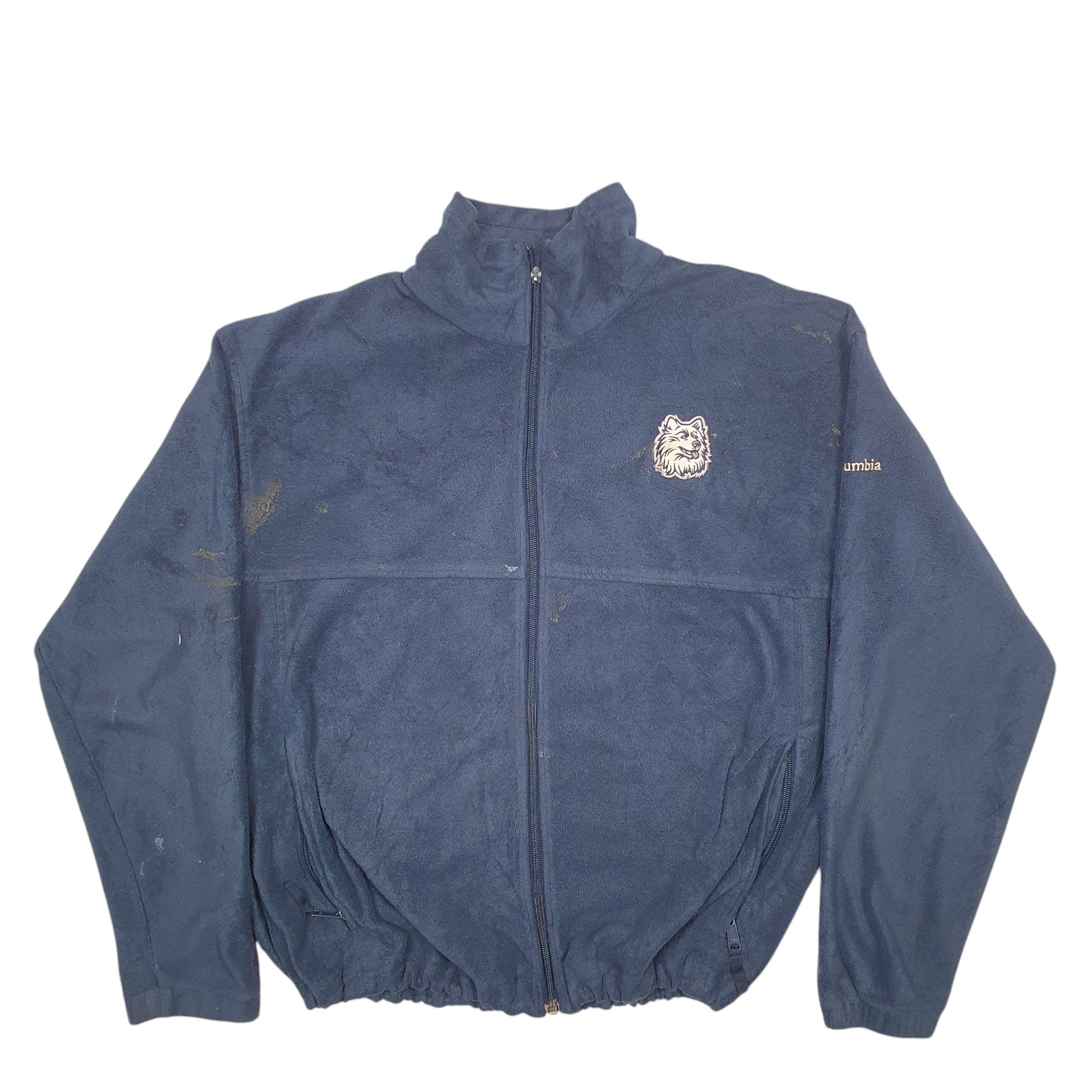 Mens Blue Columbia  Full Zip Jumper