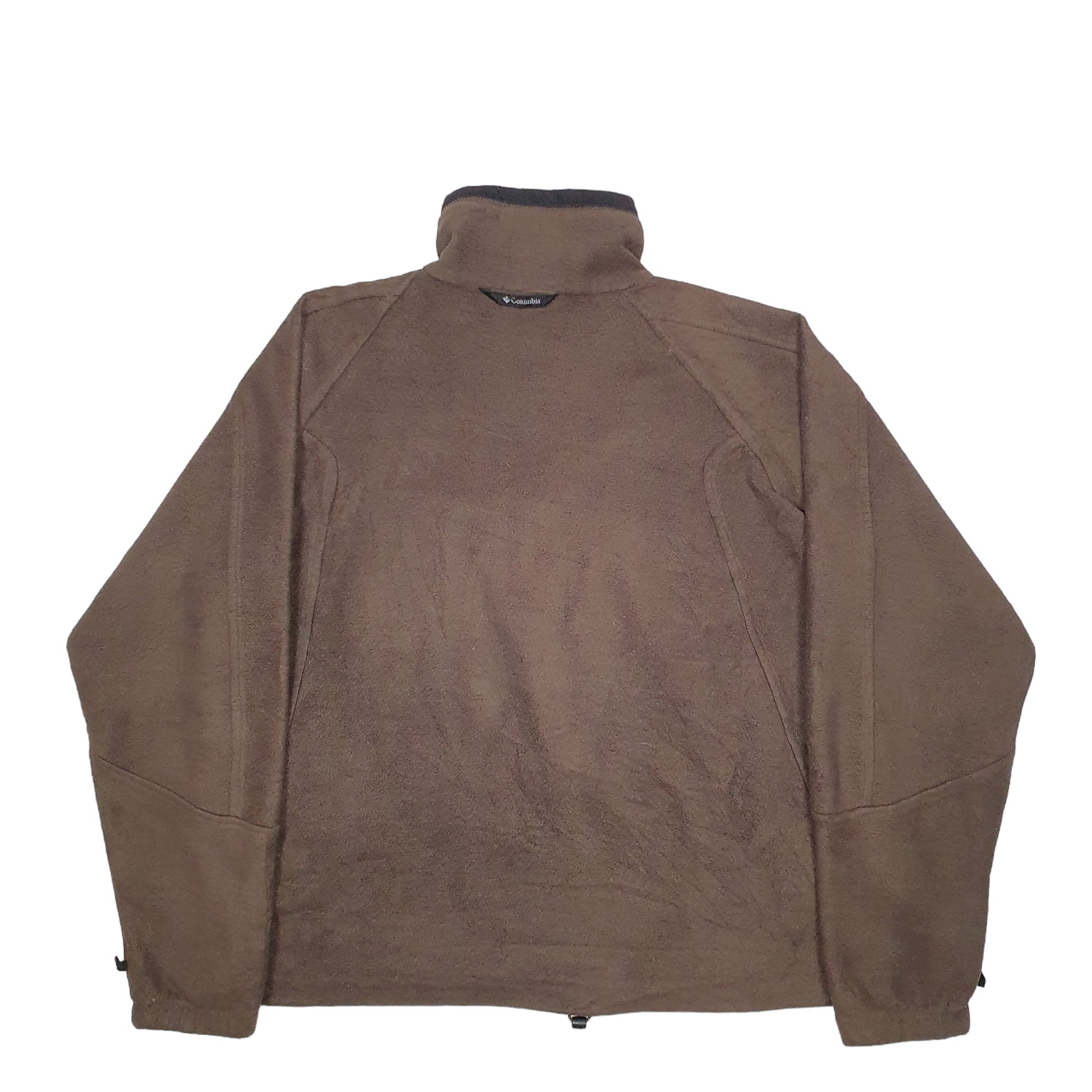 Mens Brown Columbia  Full Zip Jumper