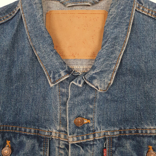 Mens Blue Levis Vintage 90s Made In USA Vest Gilet  Coat