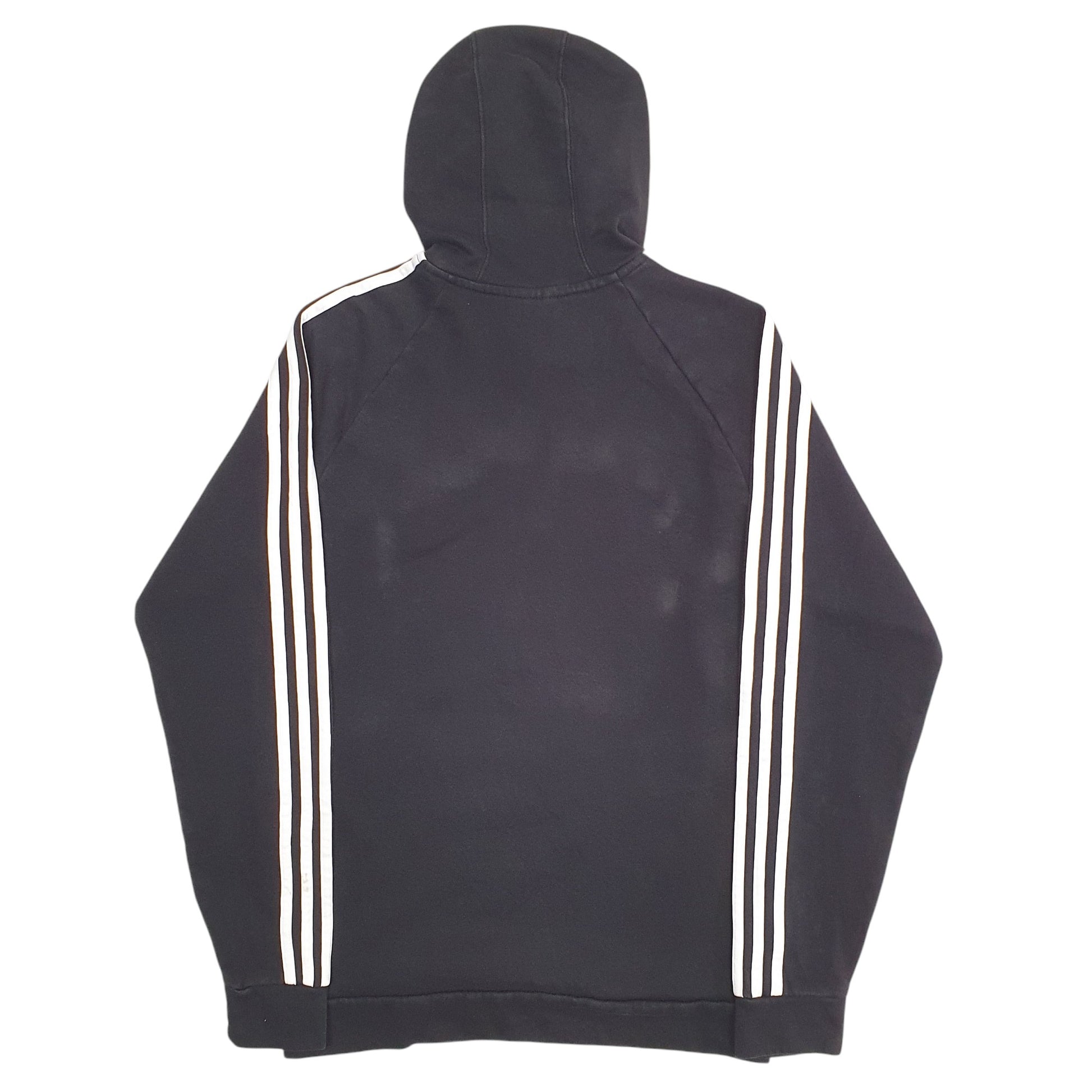 Mens Black Adidas Spellout Hoodie Jumper