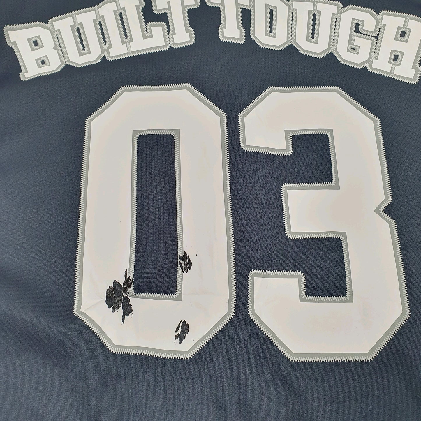 Mens Navy Ford Baseball Jersey Automobiles Cars USA Built Tough Short Sleeve T Shirt