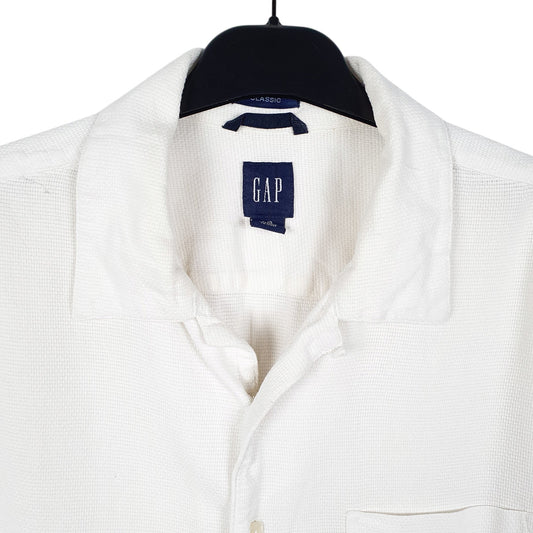 Mens Cream Gap Classic Short Sleeve Shirt