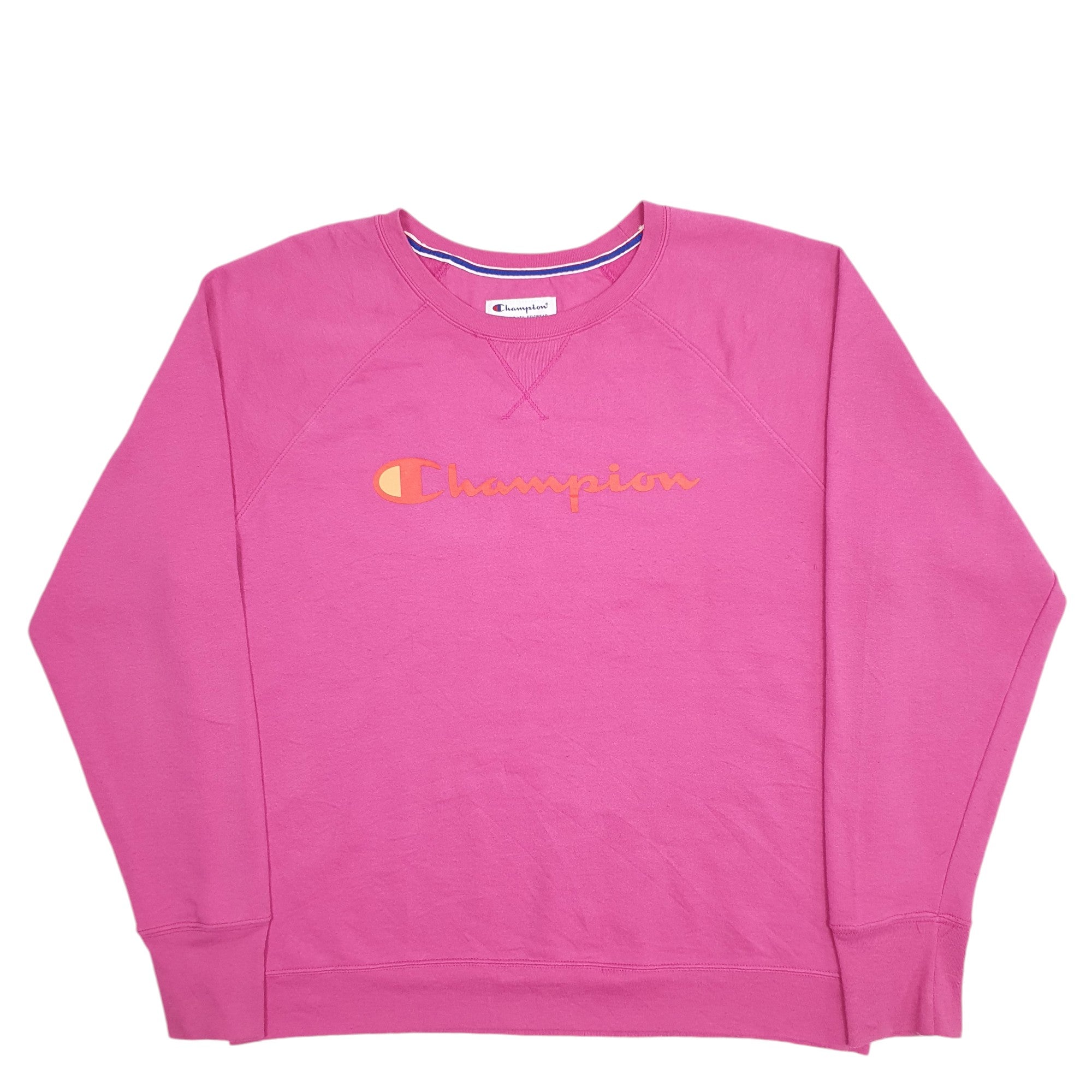 Pink champion crewneck deals