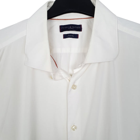 Mens White Tommy Hilfiger  Long Sleeve Shirt